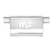 MagnaFlow Mag SS muffler with 11x4x9 inch dimensions and 2.5-inch inlet/outlet, stainless steel construction, visible in the image.