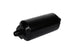 Aeromotive in-line fuel filter with AN-6 male fitting, 10 micron fabric element, bright dip black finish for automotive fuel systems.