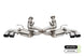 CORSA Performance Corsa 2020-25 Corvette C8 cat-back exhaust with 3-inch valved system and 4.5-inch quad tips, factory perf exhaust fit