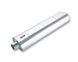 Borla oval XR-1 multi-core racing muffler with 3-inch inlet and outlet, black finish, and sleek aerodynamic design.