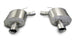 Polished CORSA Performance axle-back exhaust for 2009-2014 Cadillac CTS V 6.2L V8 sedan, showcasing its sleek metal finish and dual tips.