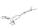 Borla catback exhaust system for 2017+ Chevy Camaro ZL1 6.2L with dual split rear exit, shown on a car.