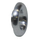 Vibrant aluminum bellmouth velocity stack with 3.5-inch neck diameter and 6-inch bellmouth diameter, designed for automotive intake systems.