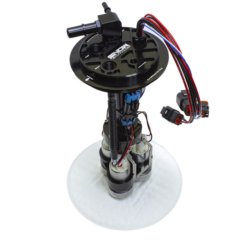 Snow Performance 05-18 GM Half Ton Truck fuel hat with triple pump for enhanced fuel delivery and performance.