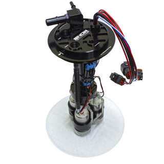 Snow Performance 05-18 GM Half Ton Truck Fuel Hat with triple pump for race fuel delivery, durable automotive performance part.