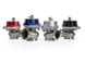 Garrett GVW-40 40mm wastegate kit in red, featuring a compact wastegate actuator and mounting components for turbocharged engines.