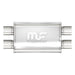 MagnaFlow Mag SS muffler with 11x4x9 inch dimensions and 2.25 D/D inlet, showing a stainless steel exhaust muffler.