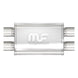MagnaFlow Mag SS muffler with 11x4x9 inch dimensions and 2.25 D/D inlet, showing a stainless steel exhaust muffler.