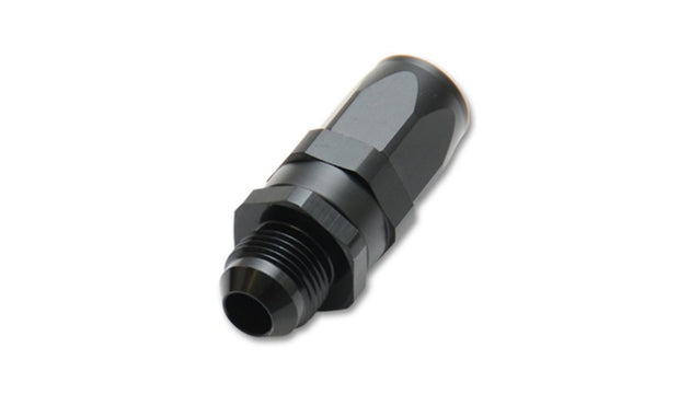 Vibrant Male -16AN Flare Straight Hose End Fitting showing metal fitting with flare end for automotive or fluid transfer applications
