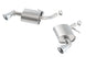 Borla axle-back exhaust for 2016-2017 Chevy Camaro 3.6L V6 with single split rear exit S-Type design.