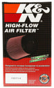 K&N Engineering oval drop-in air filter with black frame, measuring 8.785x5.25 inches and 4.5 inches high, for vehicle air intake systems.