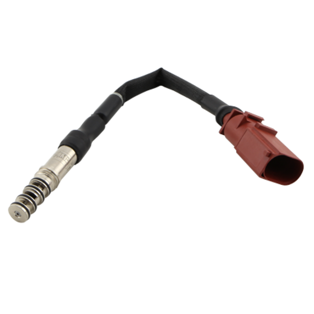 Turbosmart BOV Kompact VR1 solenoid replacement for blow off valve accessories, shown in close-up with wiring and component details.