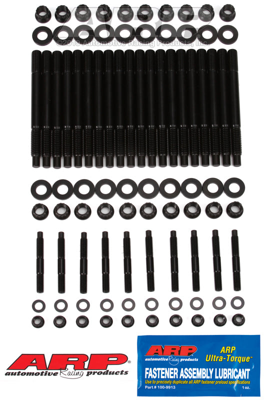 ARP Chevrolet LS Gen III/IV head stud kit with all same length studs, designed for 2004+ models, in a detailed image.