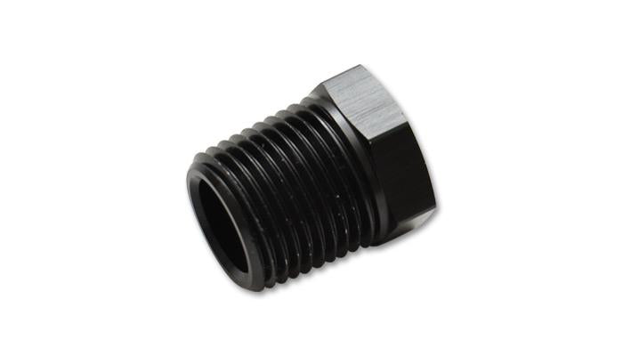 Vibrant Flare Plugs Size -20 AN fitting in vibrant red color, designed for automotive flare connections and custom fitting applications.