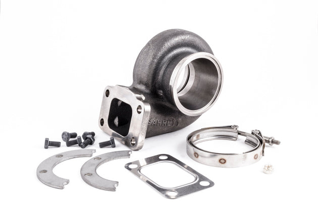 Garrett GT30R turbine housing kit with V-band, 0.82 A/R, Ni-Resist material, compatible with T3 turbines for turbochargers.