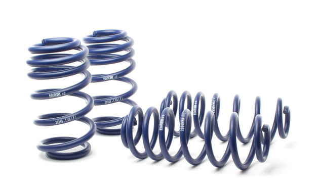 H&R sport lowering springs for Audi A4 Allroad B8 (2013-2016) AWD, showcasing the coil springs designed for improved handling and stance.