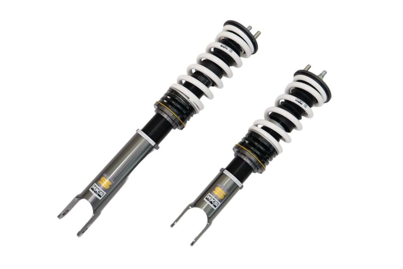 HKS Hipermax S AP1 coilovers for Acura RSX with adjustable shock absorbers and suspension components.