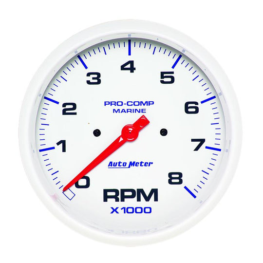 AutoMeter Marine carbon fiber electric fuel level gauge with 2-1/16 inch display and 240-33 ohms resistance