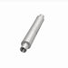 MagnaFlow Mag SS muffler with 22x4x4 inch dimensions and 2.5 inch center outlet, shown in a close-up of the stainless steel construction.
