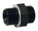 Vibrant straight adapter fitting from -8AN to 18mm x 1.5 with O-ring, used for high-performance fluid connections.
