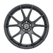 Forgestar CF5V satin black 19x10 cast wheel with 5x120.65 bolt pattern, ET30 offset, and 6.7-inch backspace.