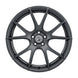 Forgestar CF5V satin black 19x10 cast wheel with 5x120.65 bolt pattern, ET30 offset, and 6.7-inch backspace.