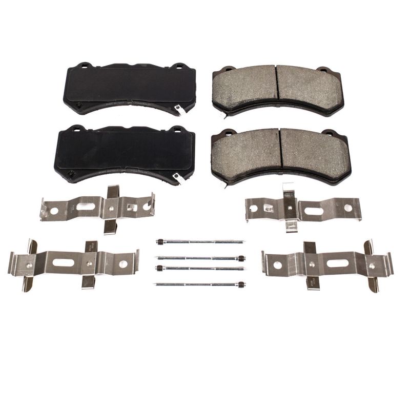 PowerStop Z17 Evolution ceramic brake pads with hardware for Cadillac ATS 2016-2019 front OE replacement.