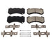 PowerStop Z17 Evolution ceramic brake pads with hardware for Cadillac ATS 2016-2019 front OE replacement.