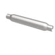MagnaFlow muffler with 3.5-inch diameter and 18-inch length, featuring dual 2.25-inch inlet and outlet pipes.
