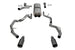 CORSA Performance Corsa 25-26 RAM 1500 RHO Crew Cab 3.0L T cat-back dual rear exit exhaust with 5-inch gun metal finish