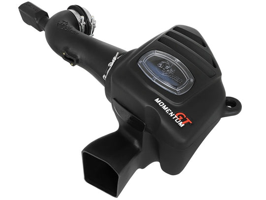 aFe Momentum GT Pro 5R cold air intake system for Chevrolet Camaro SS V8 6.2L, showcasing the intake tubes and filter.