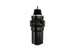 Turbosmart black canister style fuel filter with regulator, -10AN fitting, designed for fuel system filtration and regulation.