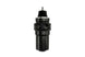 Turbosmart black canister style fuel filter with regulator, -10AN fitting, designed for fuel system filtration and regulation.