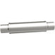 MagnaFlow Mag SS 4X4X14 3 muffler with stainless steel construction, showcasing its sleek design and durable build.