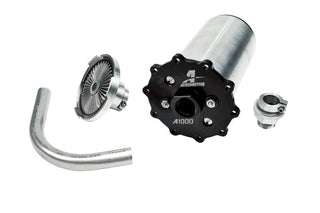 Aeromotive Universal In-Tank Stealth Fuel System A1000 with fuel pump and components for high-performance applications.