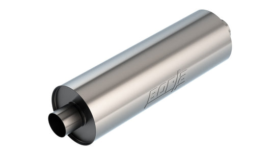 Borla specialty muffler with 3-inch center in/out, 7.75-inch diameter, 24-inch body, and 29-inch overall length for touring vehicles.
