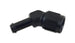 Vibrant female AN to 45 degree barb fitting, -6AN to 5/16 inch barb, for high-performance fluid connections.