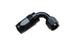 Vibrant -12AN 90 degree elbow hose end fitting showing metallic finish and precise bend for high-performance fluid connections