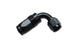 Vibrant -12AN 90 degree elbow hose end fitting showing metallic finish and precise bend for high-performance fluid connections
