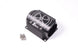 Radium Engineering fuel filter with 60mm clamp and heat exchanger, designed for automotive fuel system filtration.