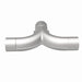 MagnaFlow stainless steel 2.50-inch smooth transition T connecting pipe with 90/90 degree bends for exhaust systems.