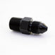 Nitrous Express 3AN to 1/8 NPT straight fittings, high-quality metal connectors for automotive nitrous systems, close-up view