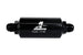 Aeromotive In-Line Fuel Filter with AN-10 fitting, 100 micron stainless steel element, black anodize finish for automotive use