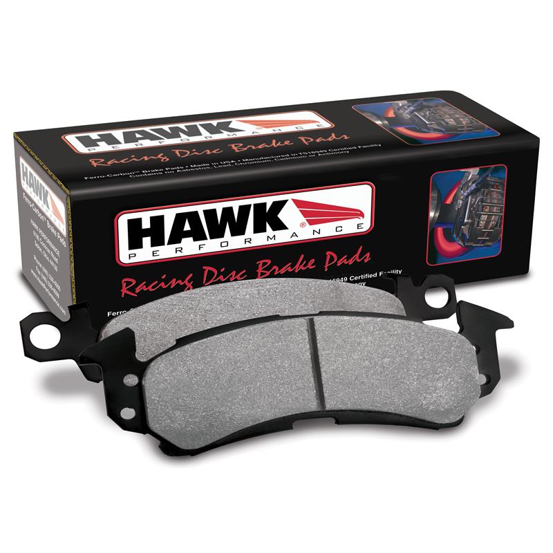 Hawk Performance rear brake pads for Chevrolet Corvette Stingray Z51 with J55 brake package, high-performance street brake pads.