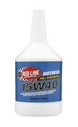 Red Line 15W40 diesel motor oil in a quart container, suitable for diesel engines, with a red label and black cap.