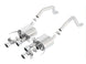 Borla catback exhaust system for 2015 Chevy Corvette C7 ZO6 6.2L, with quad RD RL tips and center rear exit design.