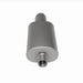 MagnaFlow stainless steel muffler with tip, 14x5x8 inches, featuring dual inlet and outlet pipes, for vehicle exhaust systems.