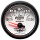 AutoMeter Phantom II 52.4mm water temperature gauge showing a temperature of 185°F in a car engine.