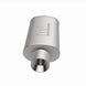 MagnaFlow stainless steel muffler with tip, 14x5x8 inches, featuring dual 2.25/4-inch inlet and outlet pipes, for automotive exhaust systems.