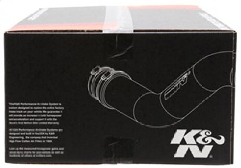 K&N Engineering cold air intake kit for 2009-2015 Cadillac CTS-V V8 6.2L F/I, showing the intake filter and tubing.
